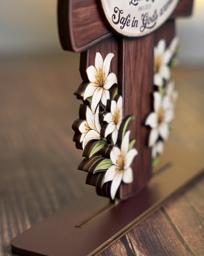Custom Shape Wood Stand