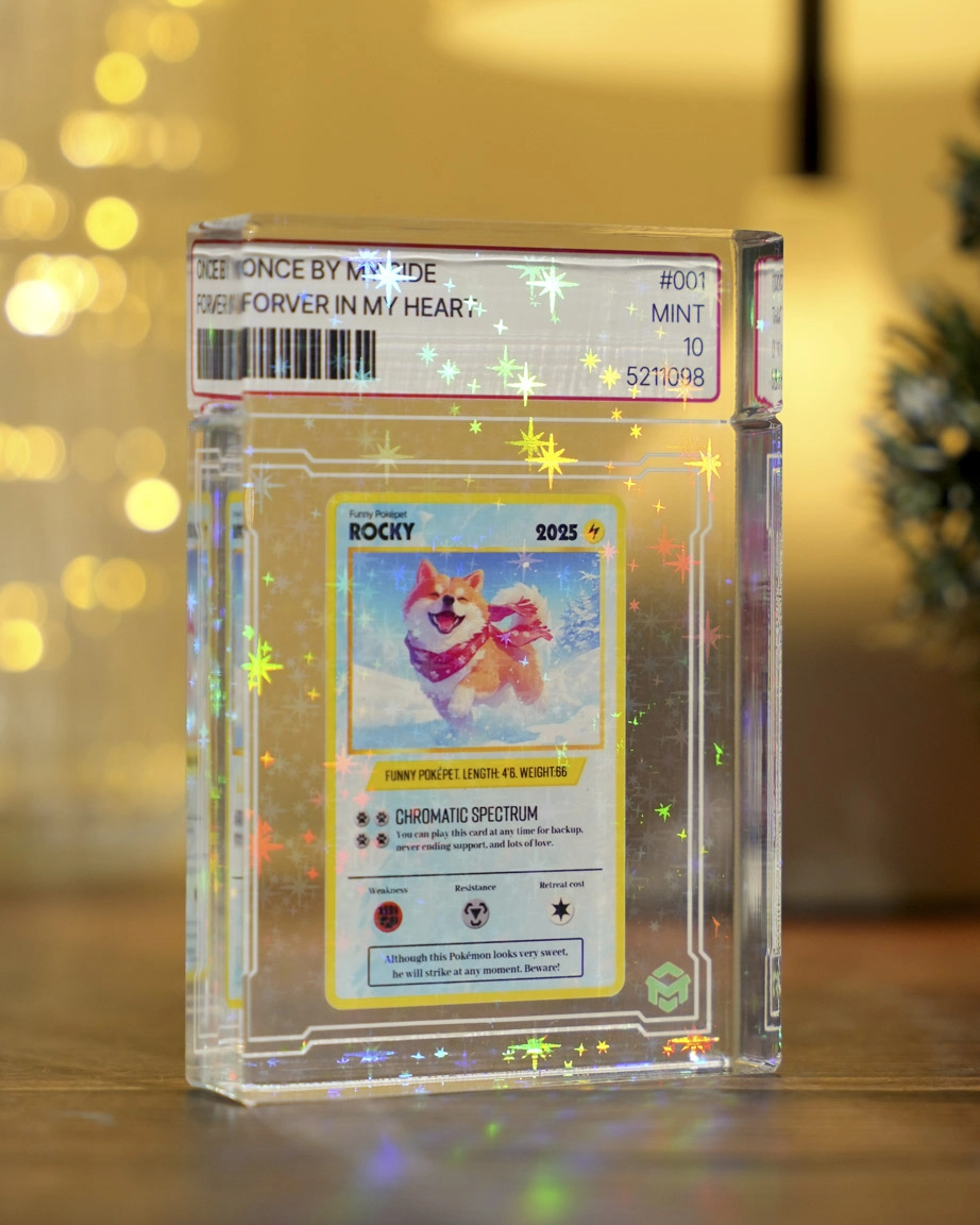 Hologram Acrylic Plaque (without stand) 0.8 IN