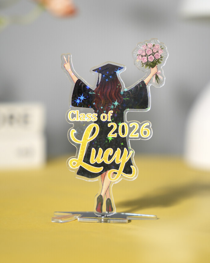 Custom Shape Hologram Spinning Standee
