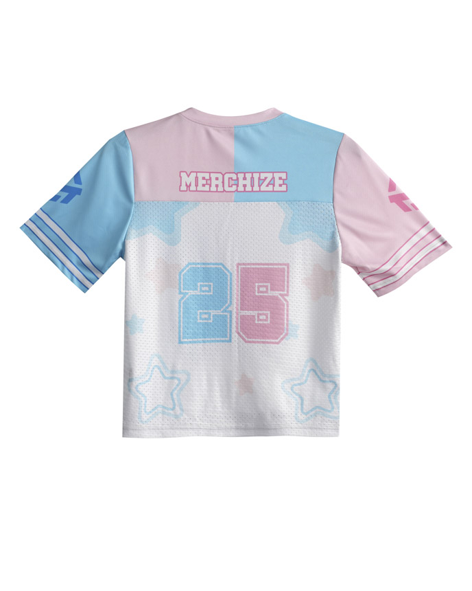 All-over Print Kid Hybrid Mesh Football Jersey