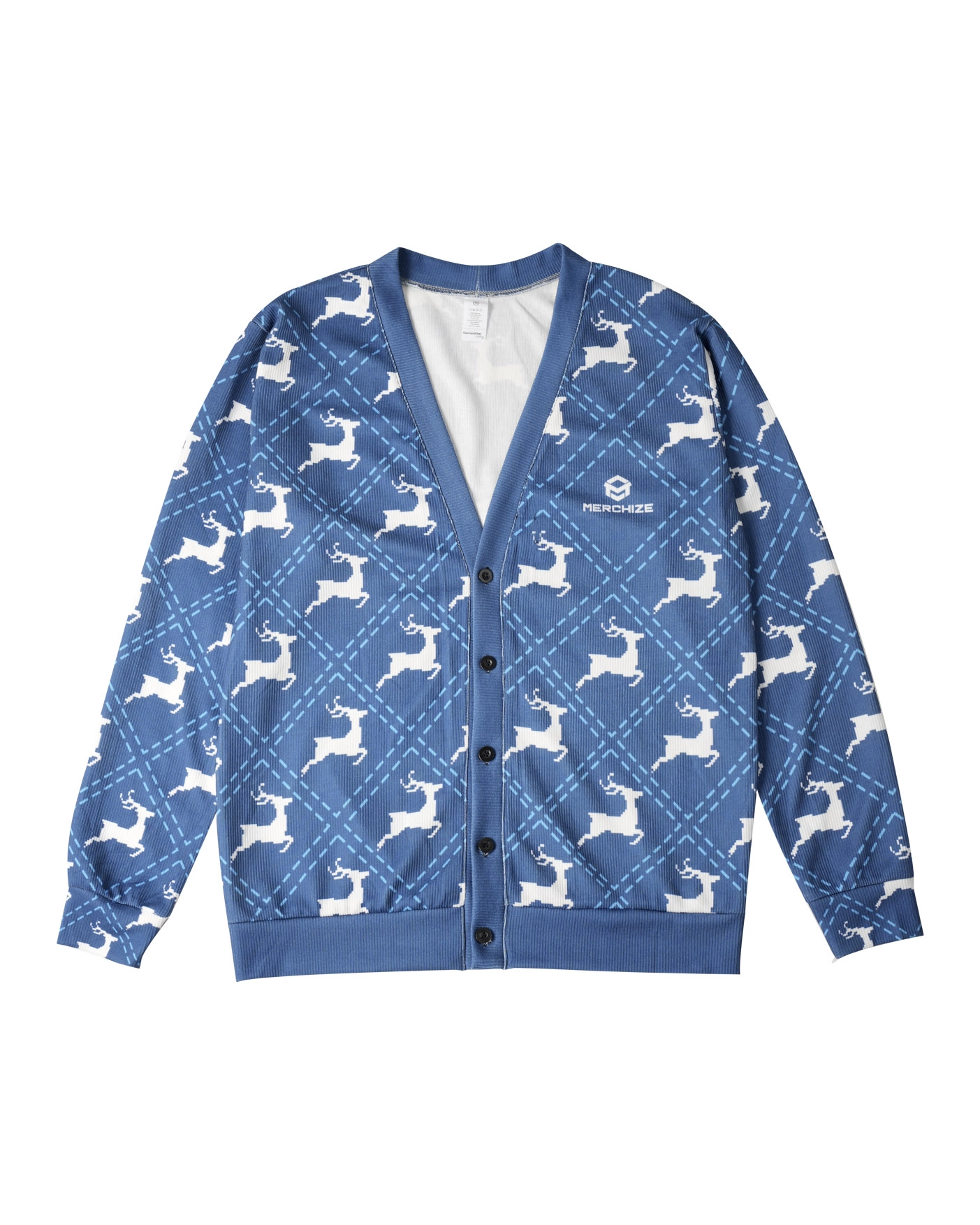 All over print knitted cardigan