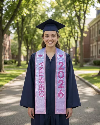 Glitter Graduation Stole